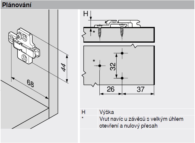 Podložka BLUM CLIP křížová s excentrem , zinek, na vrut, zvýšení 9mm 175H7190 Podložka BLUM CLIP křížová s excentrem , zinek, na vrut, zvýšení 9mm 175H7190