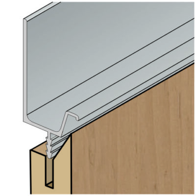 Uchytkový profil UK10 délka 2m, hliník stř. elox