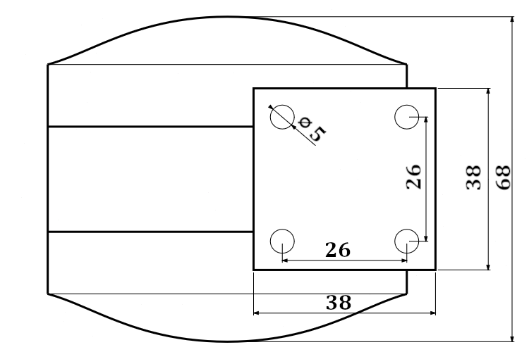 Kolečko pr.75mm, bílá, bez brzdy, 50kg, měkčený běhoun Kolečko pr.75mm, bílá, bez brzdy, 50kg, měkčený běhoun