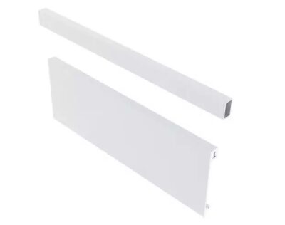 Zásuvkový Box Slim vnitř. zásuvka B1 čelní panel+reling 95/1200mm Bílá střední zásuvka