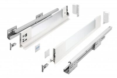 Zásuvkový Box Slim sklo v bočnici A1 84/400mm nízký Bílá 400A1 Zásuvkový Box Slim sklo v bočnici A1 84/400mm nízký Bílá 400A1