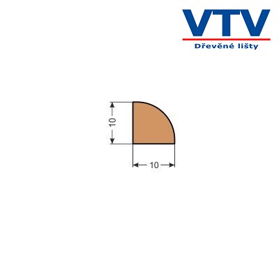 Lišta dřevěná RVS 1010   2,5m  c.38