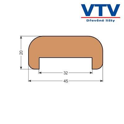 Madlo dřevěné MD 4520   2,5m  c.87