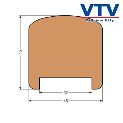 Madlo dřevěné MD 4545   2,5m  c.85