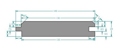 Palubky fase H 28*146*4,2m sm AB hladké (4ks/bal=2,4528m2)