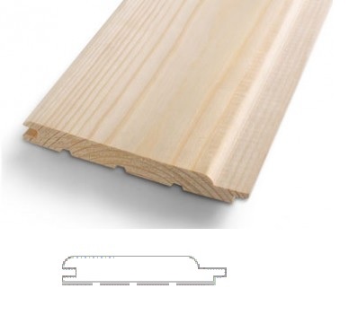 Palubky sauna LA 14*96*4,2m sm A  (8ks/bal.=3,2256m2)