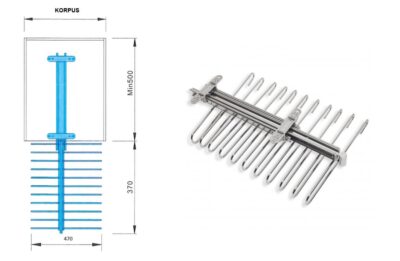 Drzak kalhot vysuvny E32.1010.10