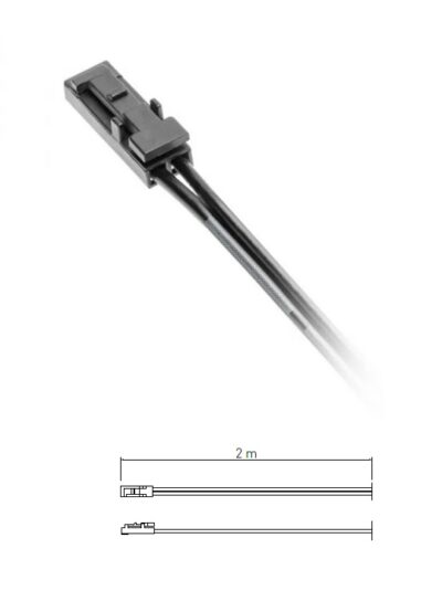 Konektor mini AMP, samec, kabel 2m, 3A, IP20 Konektor mini AMP, samec, kabel 2m, 3A, IP20