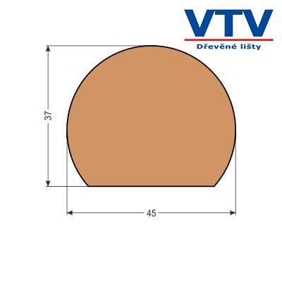 Madlo dřevěné MT 4537   2,5m  c.89