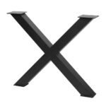 Stolová podnož INDUSTRIA-X80 černá 710x820x80