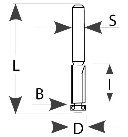 M106-19021 M106 Ořezávací fréza - D19x50,8x104,4 S=12 HW M106-19021 M106 Ořezávací fréza - D19x50,8x104,4 S=12 HW