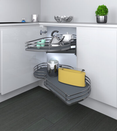 Karusel vysuvny pravý, Antracit/titan COMBIS pro dvířka 600mm Karusel vysuvny pravý, Antracit/titan COMBIS pro dvířka 600mm