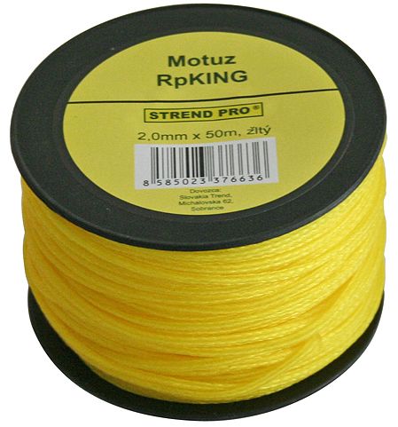 Provázek stavební 1,7 mm-50m žlutý Provázek stavební 1,7 mm-50m žlutý