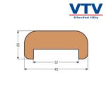 Madlo dřevěné MD 4520 2m c.87 Madlo dřevěné MD 4520 2m c.87