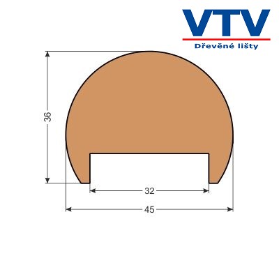 Madlo dřevěné MT 4536D   2,5m  c.90