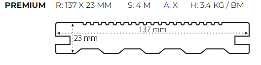 Terasa WoodPlastic prkno SMOOTH Palisander+ 137 Classic 23x137x4000mm Terasa WoodPlastic prkno SMOOTH Palisander+ 137 Classic 23x137x4000mm