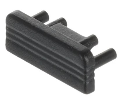 Záslepka do profilu LED AL RW přisazená černá Záslepka do profilu LED AL RW přisazená černá