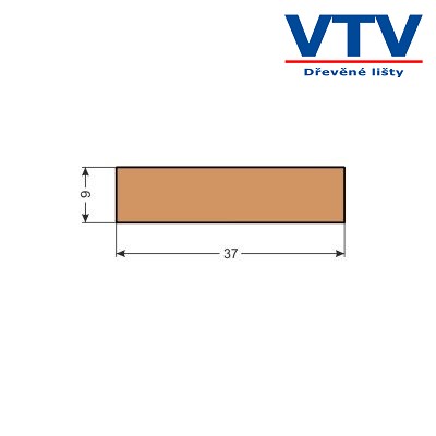 Lišta dřevěná H 3709 2m c.74 Lišta dřevěná H 3709 2m c.74