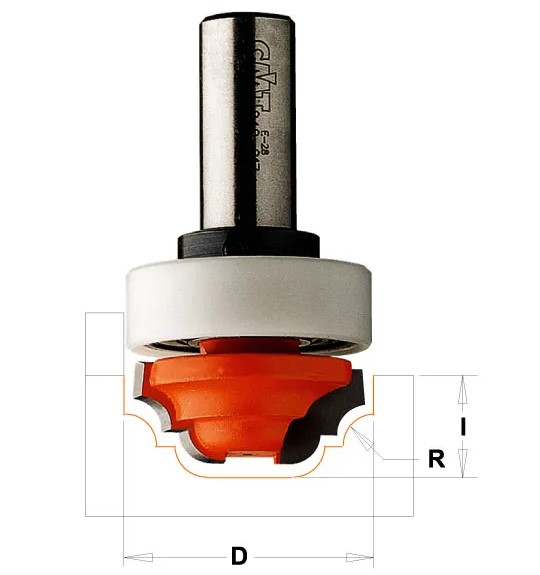 C74819011B Profilová fréza čelní s ložiskem - R19 D4x13 S=6 HW C74819011B Profilová fréza čelní s ložiskem – R19 D4x13 S=6 HW