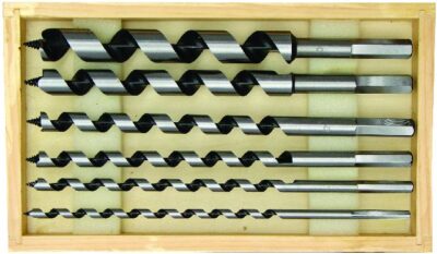 Vrták do dřeva 6 ks délka 230mm / pruměr 6/8/10/12/16/20mm