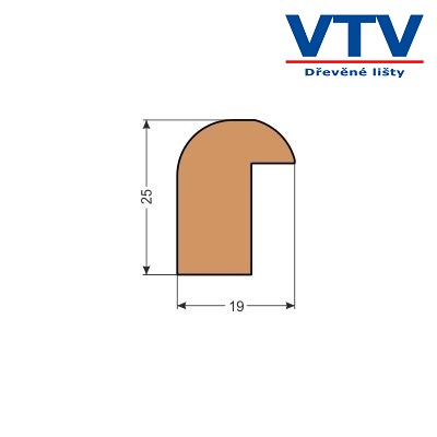 Lišta dřevěná D 2519   2m                     c.63