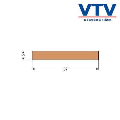 Lišta dřevěná H 3705 2,5m c.73 Lišta dřevěná H 3705 2,5m c.73