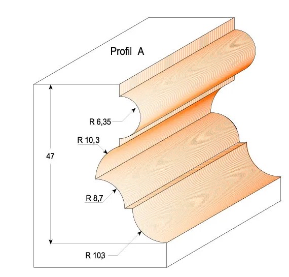 C95680111 C956 Multiprofilová fréza s ložiskem - D38,1x28 S=12 HW C95680111 C956 Multiprofilová fréza s ložiskem - D38,1x28 S=12 HW