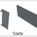 Zásuvkový Box Slim vnitř. zásuvka A sada = čelní panel+držák 110/1200mm Antracit