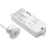 Spínač bezdotykový PIR 230V/250W, kabel 2m, bílý