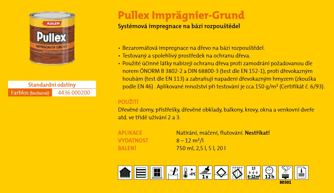 ADLER Pullex Imprägnier-Grund bezbarvy 2,5L ADLER Pullex Imprägnier-Grund bezbarvy 2,5L