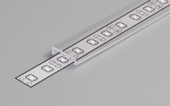 Kryt do profilu LED AL RW průsvitná 3m