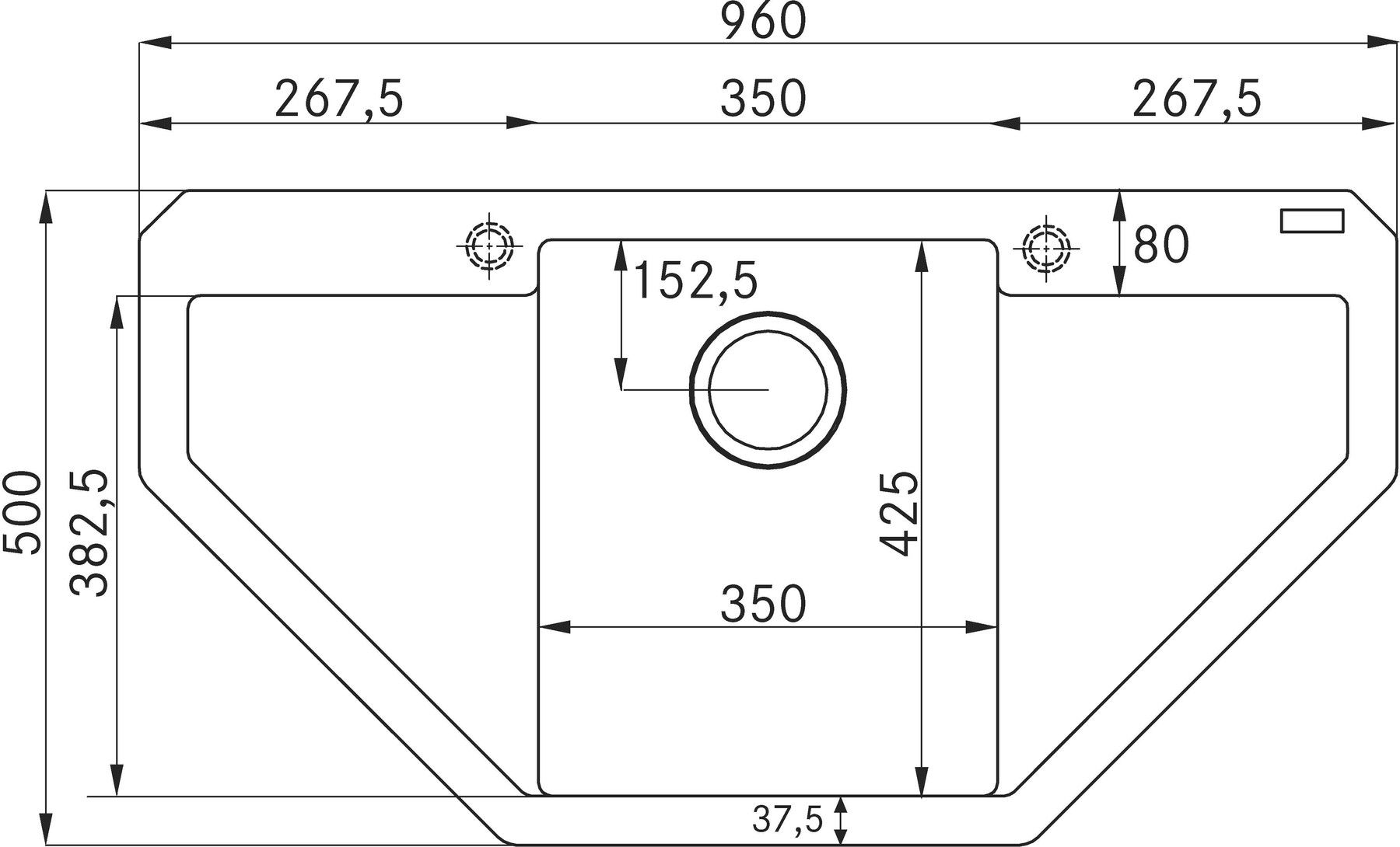 Dřez Franke fragranit MRG 612E šedý kámen Dřez Franke fragranit MRG 612E šedý kámen