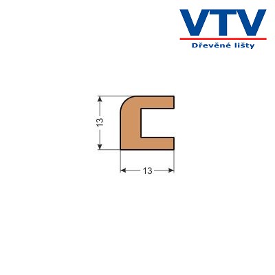 Lišta dřevěná OU 1313 2m c.60 Lišta dřevěná OU 1313 2m c.60