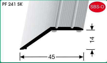 Přechodová lišta 89-13410904 90cm stribro Přechodová lišta 89-13410904 90cm stribro
