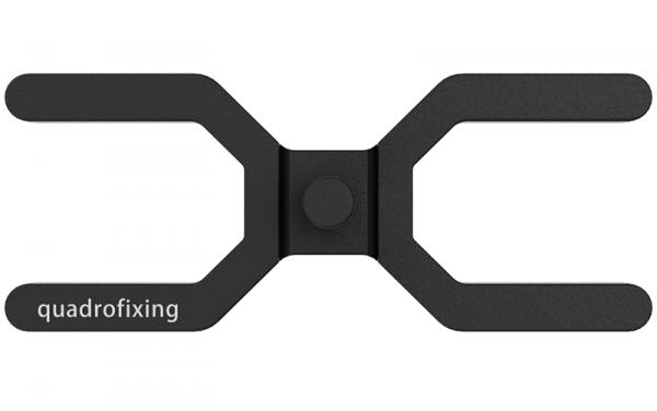 Terasové podložky distanční QUADRO H mezera 4mm (100 ks), síla 4mm Terasové podložky distanční QUADRO H mezera 4mm (100 ks), síla 4mm