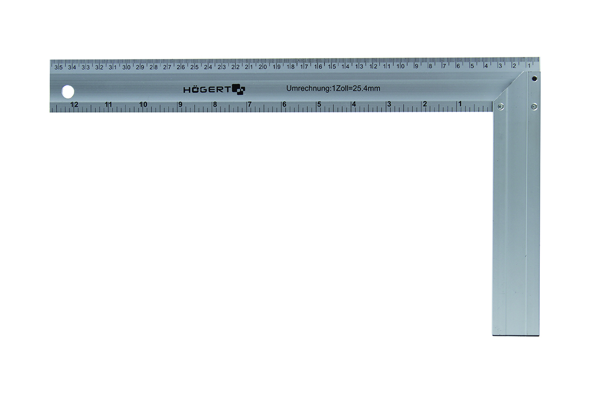 Úhelník hliníkový tesařský 250×190 mm