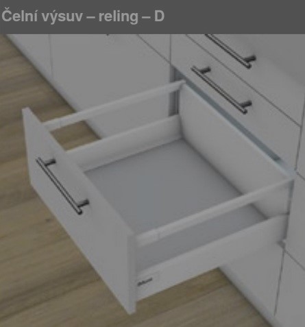 TandemBox Antaro Blum sada 30kg 199/300 šedá, výška D, bočnice M, sada se skládá z: TandemBox Antaro Blum sada 30kg 199/300 šedá, výška D, bočnice M, sada se skládá z: