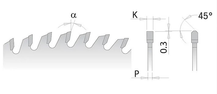 C28169612M Pilový kotouč na lamino, DTD a MDF - D300x3,2 d30 Z96 HW C28169612M Pilový kotouč na lamino, DTD a MDF - D300x3,2 d30 Z96 HW