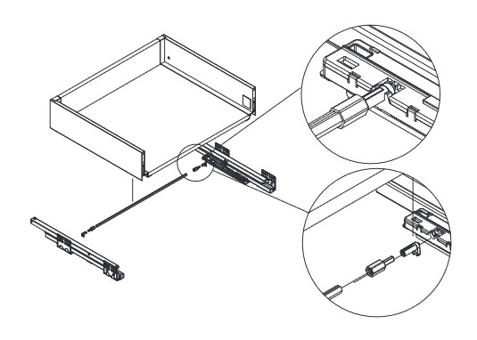 Zásuvkový Box Slim P2O synchronizační tyč