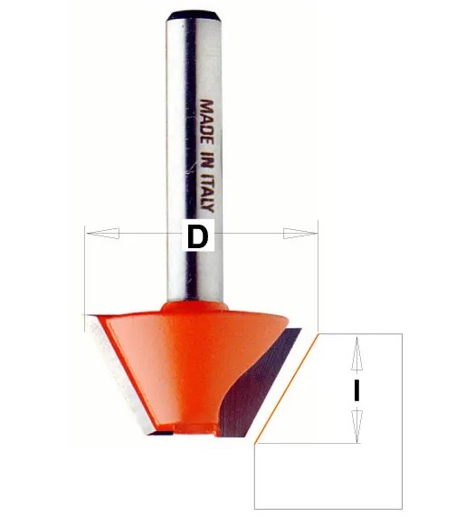C90324011 C903 Úhlová fréza – 15° D24x14 L46 S=8 HW