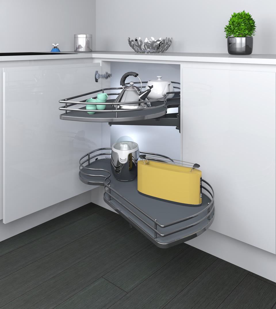 Karusel vysuvny pravý, Antracit/titan COMBIS pro dvířka 450mm Karusel vysuvny pravý, Antracit/titan COMBIS pro dvířka 450mm