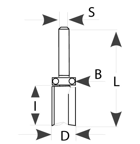 M112-19021 M112 Drážkovací fréza s ložiskem - D19x50 L93,9 S=12 HW M112-19021 M112 Drážkovací fréza s ložiskem - D19x50 L93,9 S=12 HW
