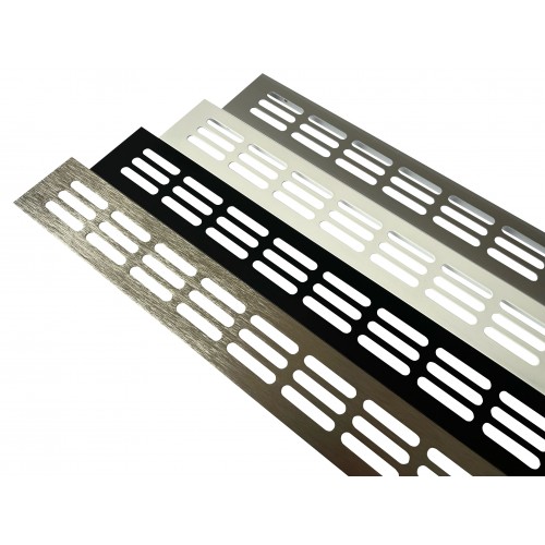 Vetrací mřížka 60*400 AL Černá mat. Vetrací mřížka 60*400 AL Černá mat.