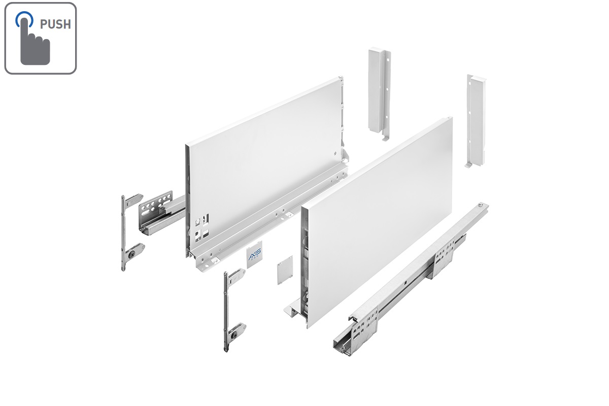 Zásuvkový Box Slim P2O D1 550D1 199/550mm extra vysoký Bílá