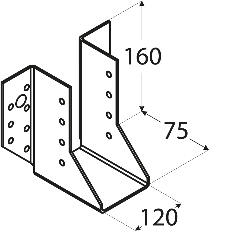 WB 35 - 120*160 trámová botka WB 35 – 120*160 trámová botka