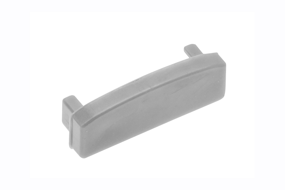 Záslepka do profilu LED GLAX přisazený stříbrná