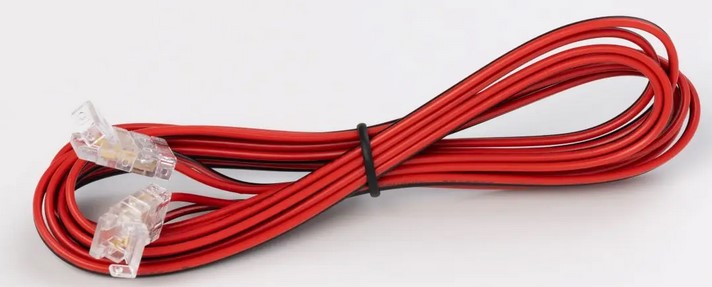 Konektor pro LED pásek 8mm a COB, spojka LED/LED, 200cm kabel, 3A, IP20 Konektor pro LED pásek 8mm a COB, spojka LED/LED, 200cm kabel, 3A, IP20