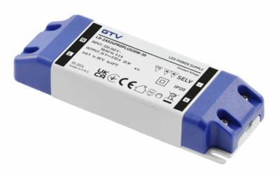 Trafo 24V LED PRO 20W, input 220-240VAC, IP20, rozměr 120x42x20 mm