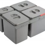 Kos odpadkový MULTINO 600 3X15 L + 1X7 L antracitový Kos odpadkový MULTINO 600 3X15 L + 1X7 L antracitový