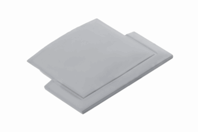 Záslepka do profilu LED GLAX zafrézovaný stříbrná Záslepka do profilu LED GLAX zafrézovaný stříbrná